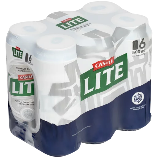 Castle Lite Ice Core Can 6 x 500ml