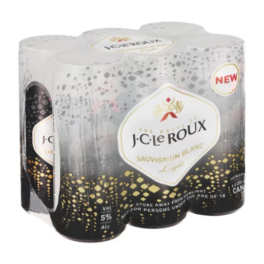 J.C. Le Roux Light Sauvignon Blanc Sparkling Wine Cans 6 x 250ml