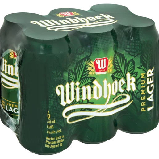 Windhoek Lager Beer 6 x 440ml