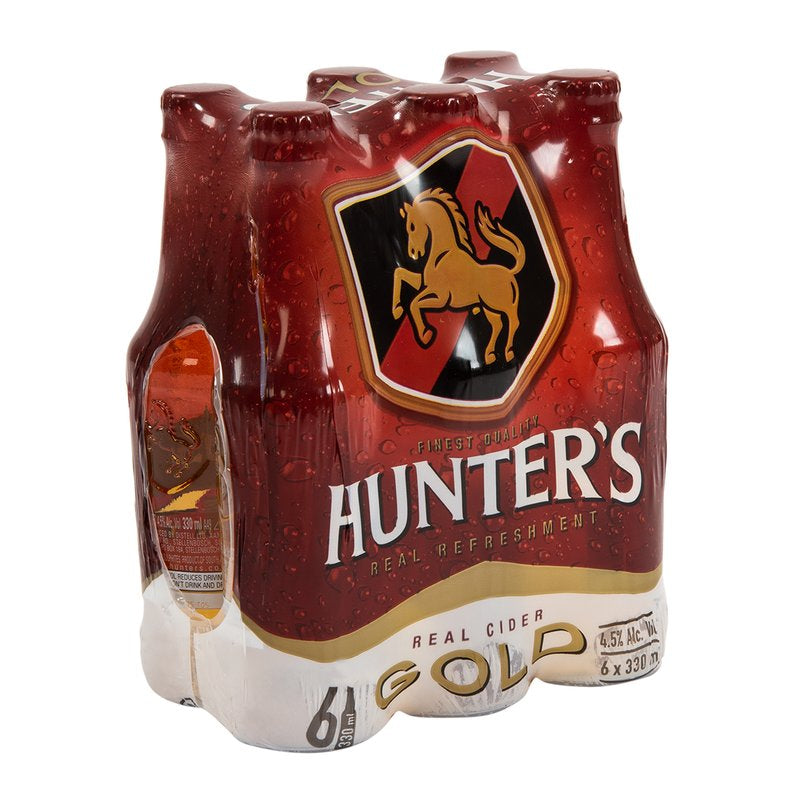 Hunters Gold Cider 6 x 330 ml Bottles