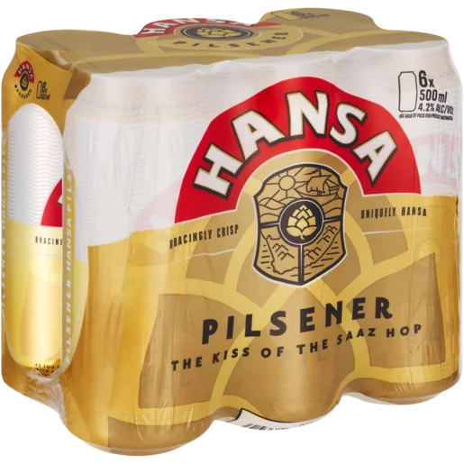 Hansa Pilsner Can 6 x 500ml