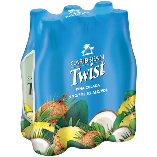 Caribbean Twist Pi??a Colada Spirit Cooler Bottles 6 x 275ml