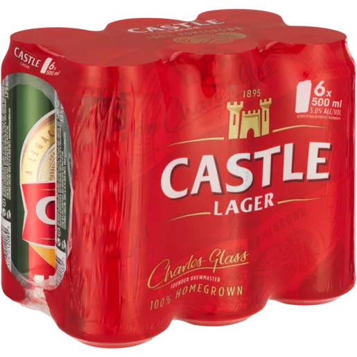 Castle Lager Can 6 x 500ml