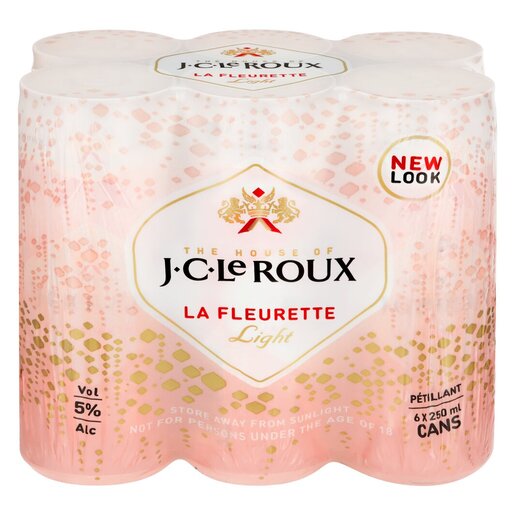 JC Le Roux Le Fleurette Light Can 250ml x 6