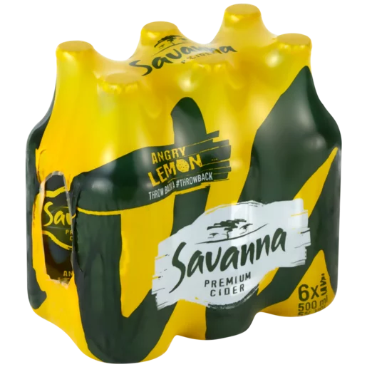 Savanna Cider Angry Lemon 6 x 500ml