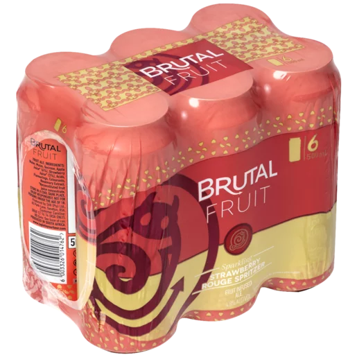 Brutal Fruit Strawberry Rouge Spritzer Cans 6 x 500ml