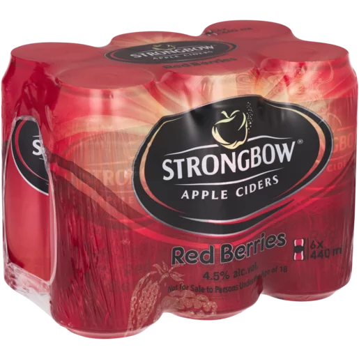 Strongbow Red Berries Cans 440ml x 6